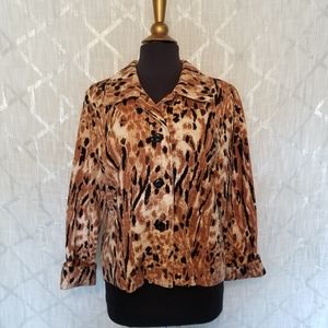 Requirements Jacket Womens Size Large Brown Tan Fall